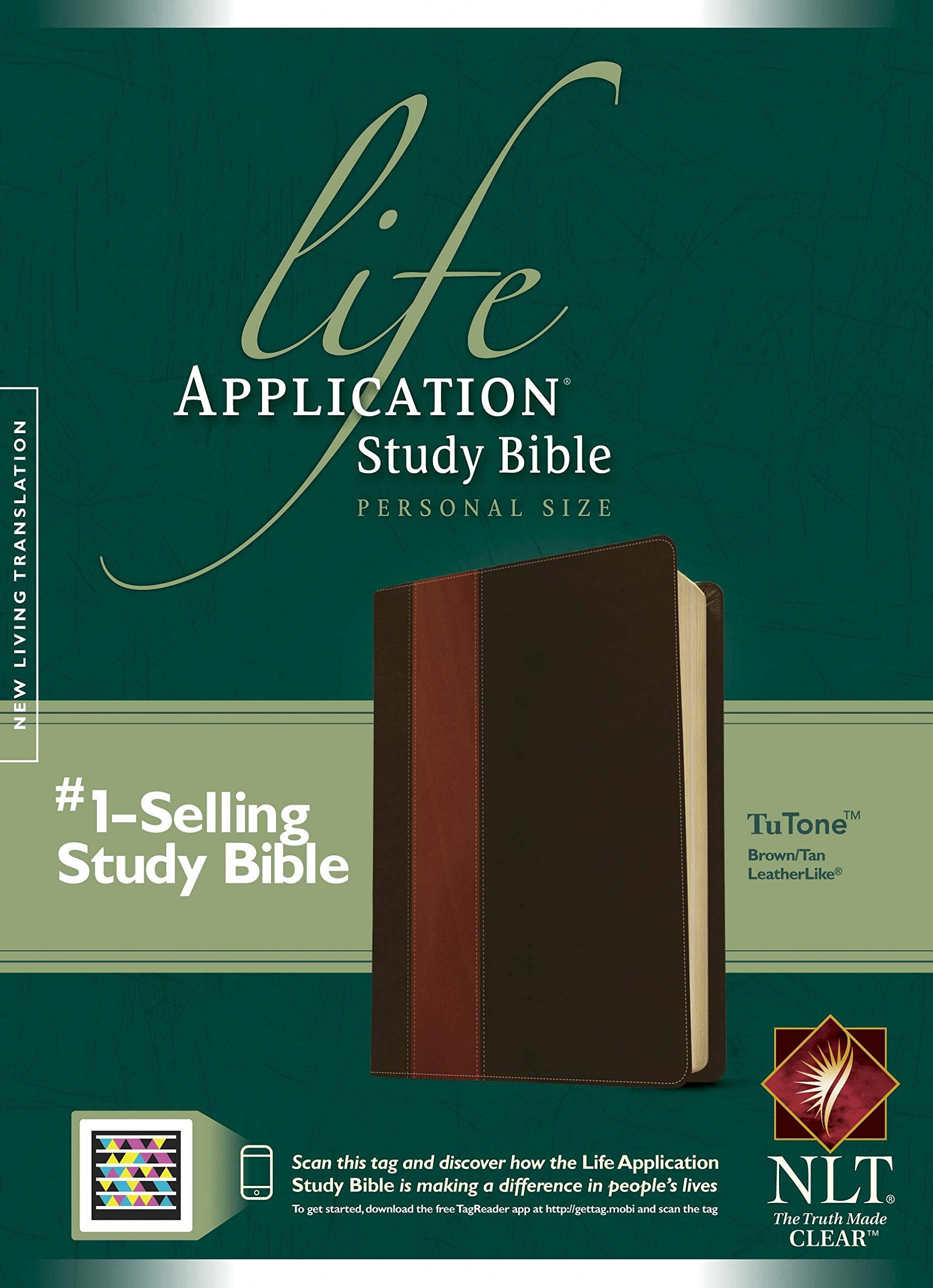 NLT Life Application Study Bible, Second Edition, Personal Size (LeatherLike, Brown/Tan, Indexed),Used