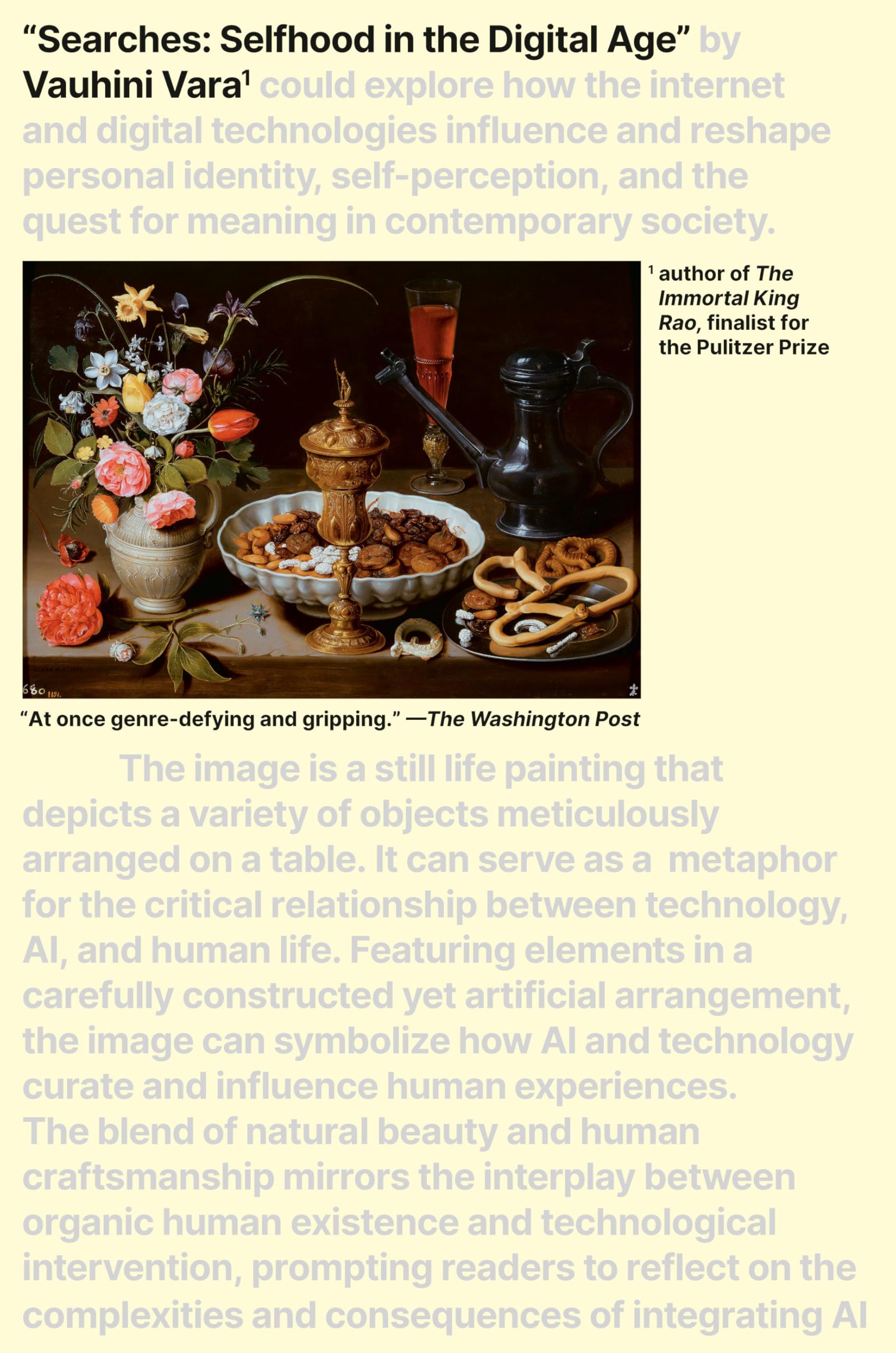Searches: Selfhood In The Digital Age