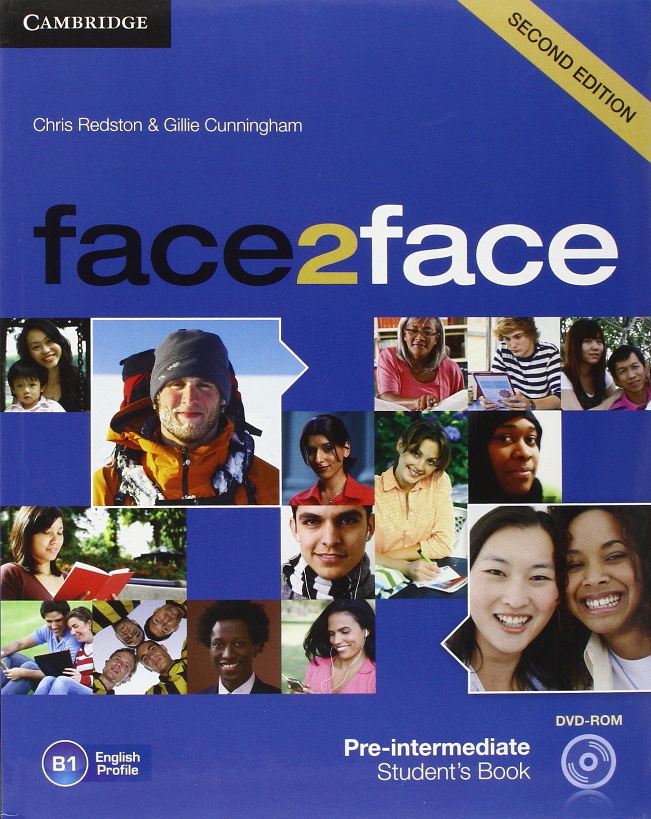 face2face Preintermediate Student's Book with DVDROM,Used