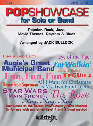PopShowcase for Solo or Band: Tuba (Belwin 21st Century Band Method),Used