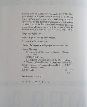 The Memoirs of Cleopatra: A Novel,Used