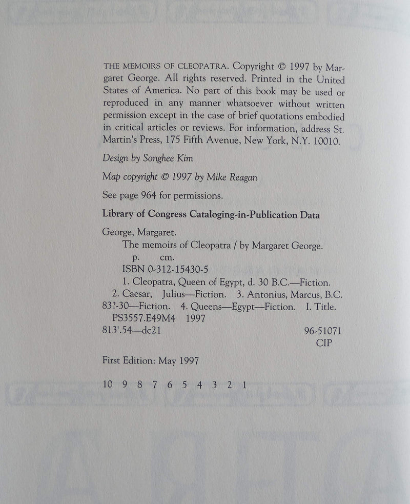 The Memoirs of Cleopatra: A Novel,Used