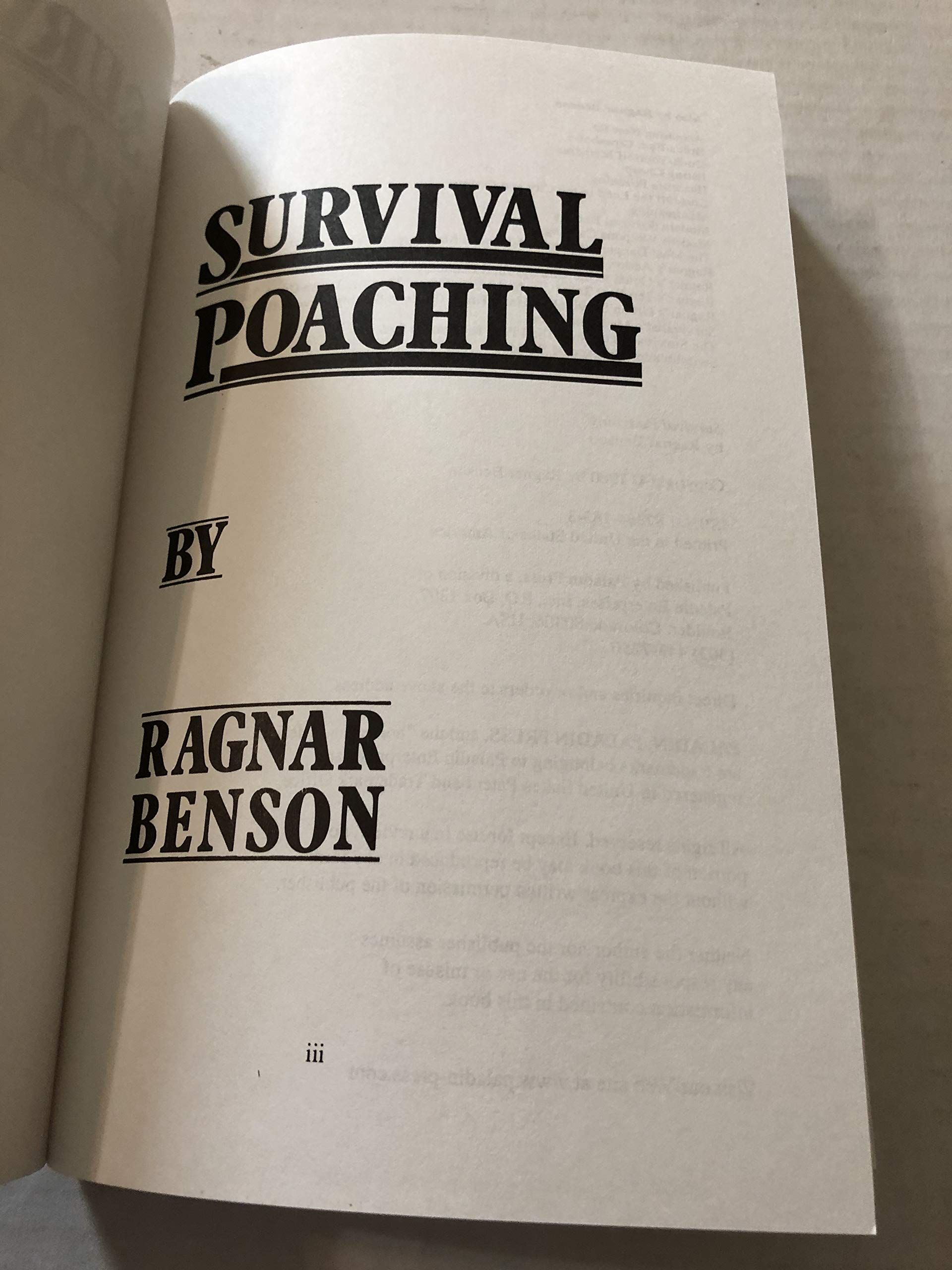 Survival Poaching,New