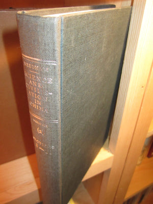 Science and Civilisation in China, Vol. 2, History of Scientific Thought,New