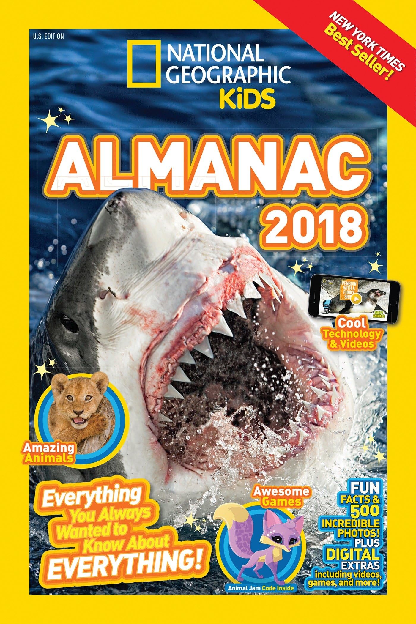 National Geographic Kids Almanac 2018 (National Geographic Almanacs),Used