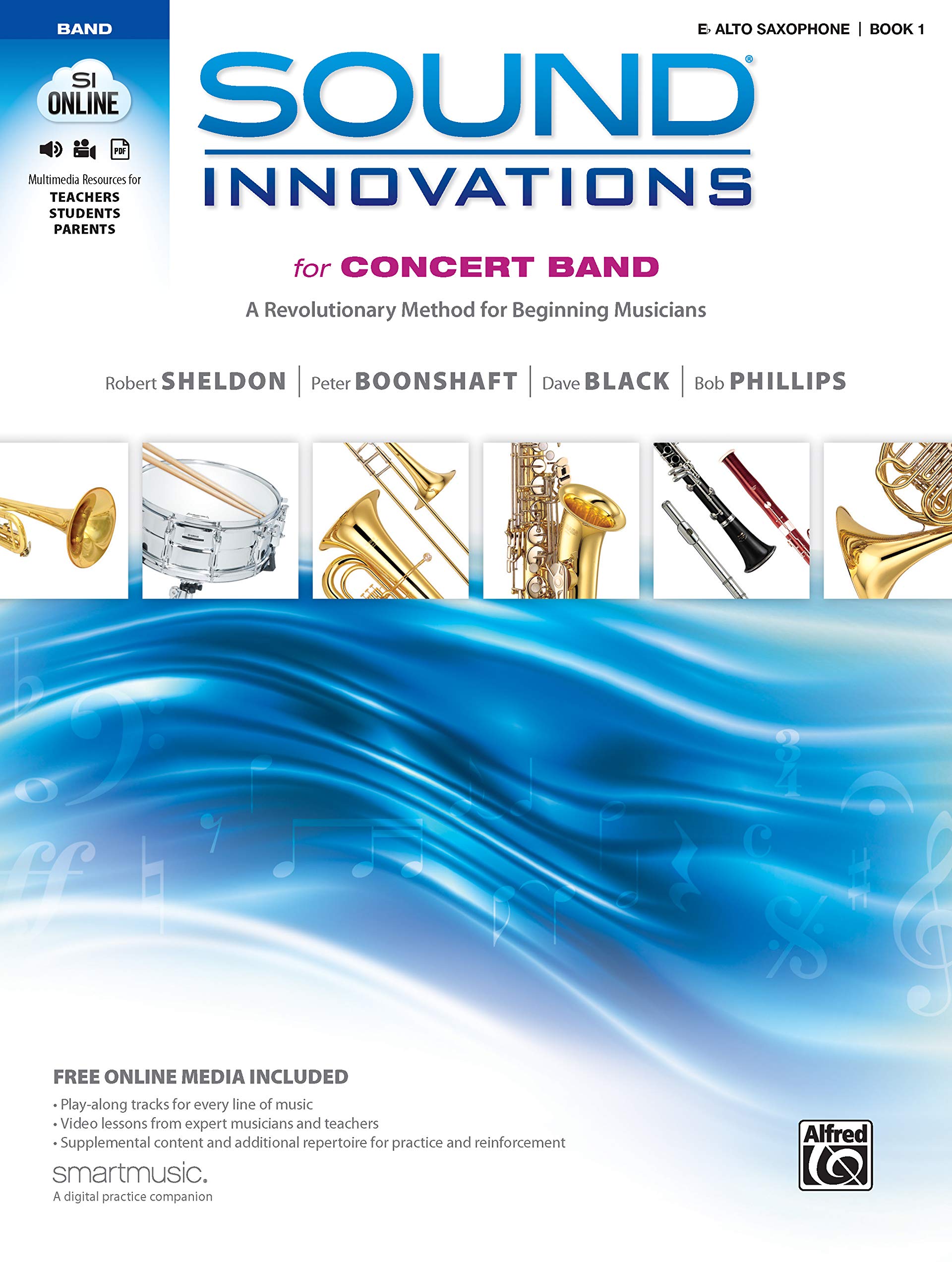 Sound Innovations For Concert Band, Bk 1: A Revolutionary Method For Beginning Musicians (Eflat Alto Saxophone), Book & Online,Used