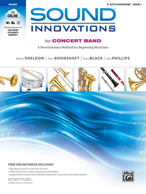 Sound Innovations For Concert Band, Bk 1: A Revolutionary Method For Beginning Musicians (Eflat Alto Saxophone), Book & Online,Used