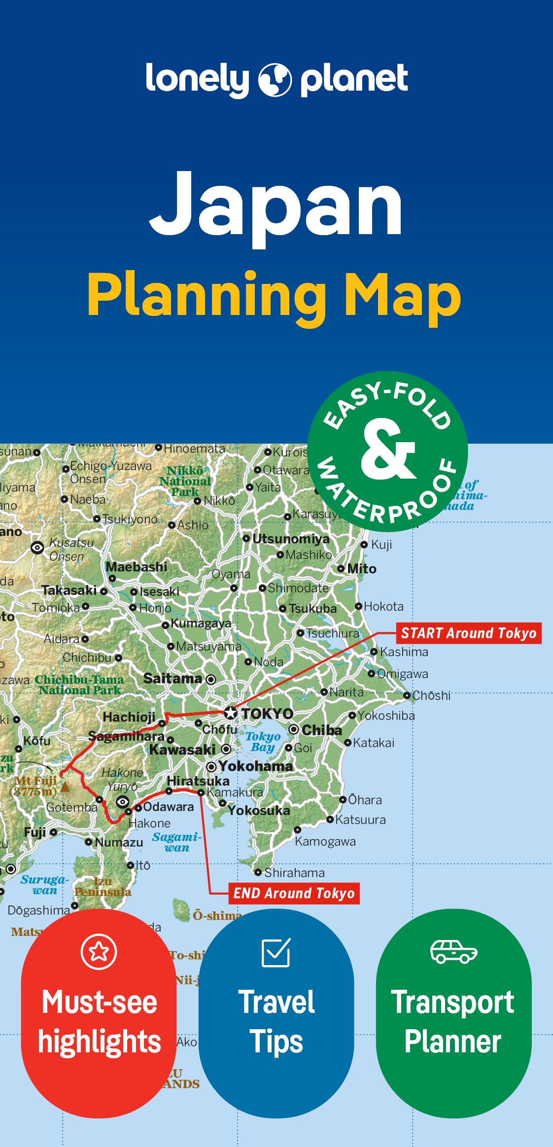 Lonely Planet Japan Planning Map,New