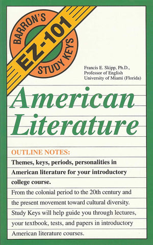 American Literature (Barron'S Easy 101 Study Keys),Used