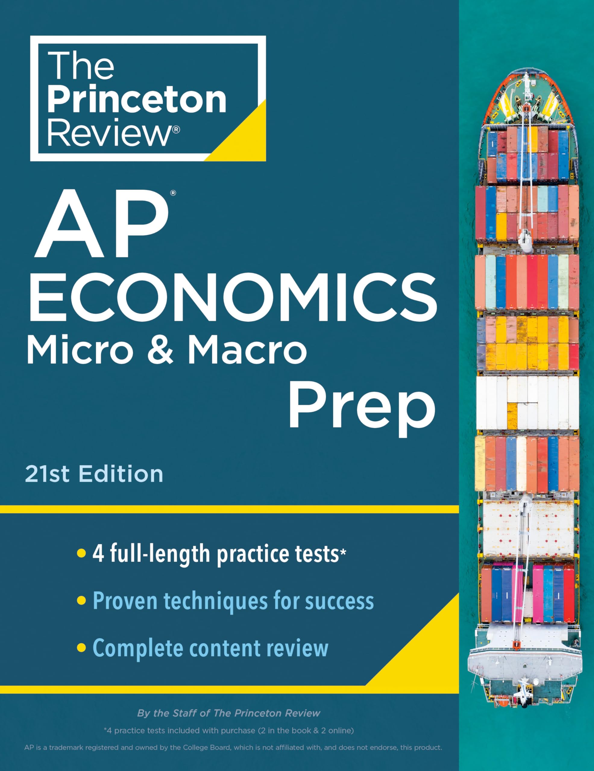 Princeton Review Ap Economics Micro & Macro Prep, 21St Edition: 4 Practice Tests + Complete Content Review + Strategies & Techni,Used