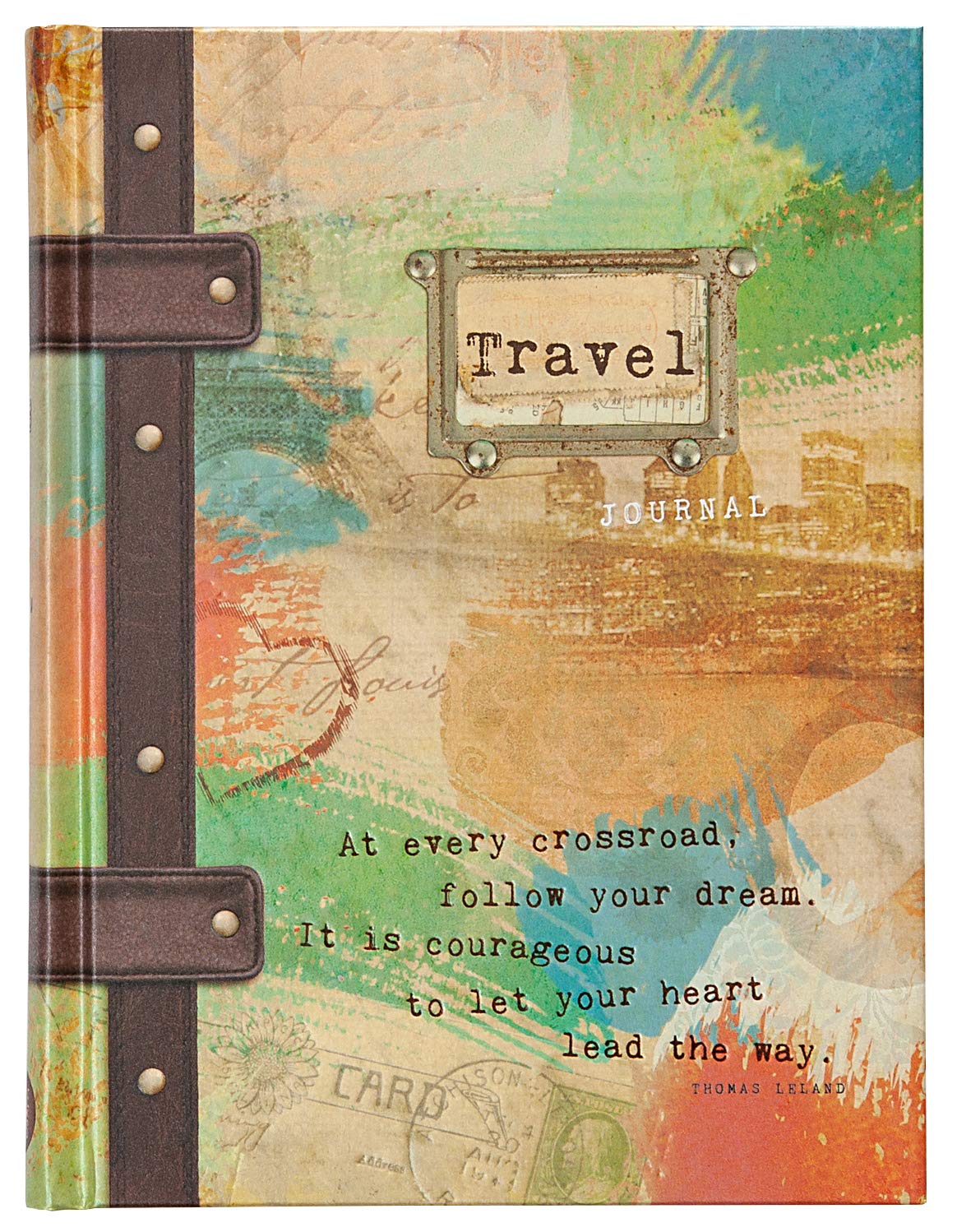 Travel Journal (Hardcover)  160 Blank Lined Pages, 6 x 0.4 x 8  Perfect Gift for Birthdays, Holidays, an Upcoming Trip, and Mo,Used