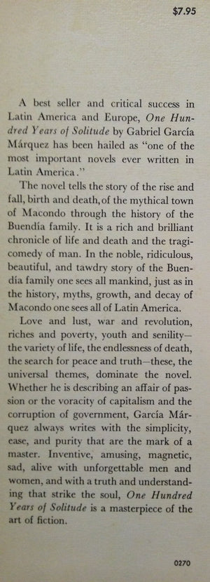 One Hundred Years Of Solitude,Used