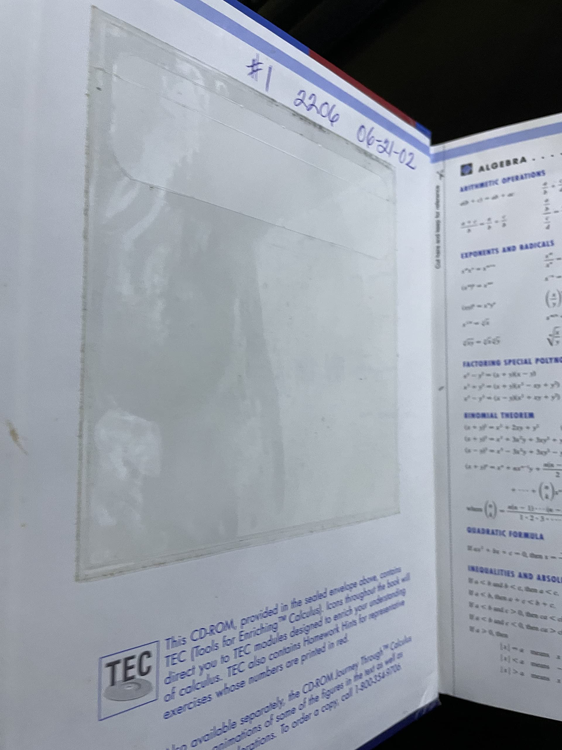 Single Variable Calculus: Concepts and Contexts,New