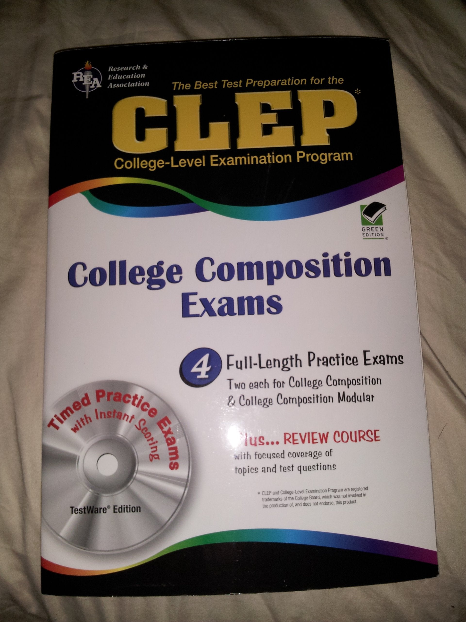 CLEP College Composition & College Composition Modular w/CDROM (CLEP Test Preparation),Used