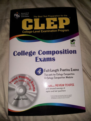 CLEP College Composition & College Composition Modular w/CDROM (CLEP Test Preparation),Used