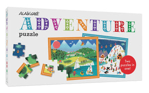 Alain Gre Adventure Puzzle: 20 DoubleSided Puzzle Pieces (Easy Puzzle For Kids, Winter And Summer Puzzle, Puzzle With Big Piece