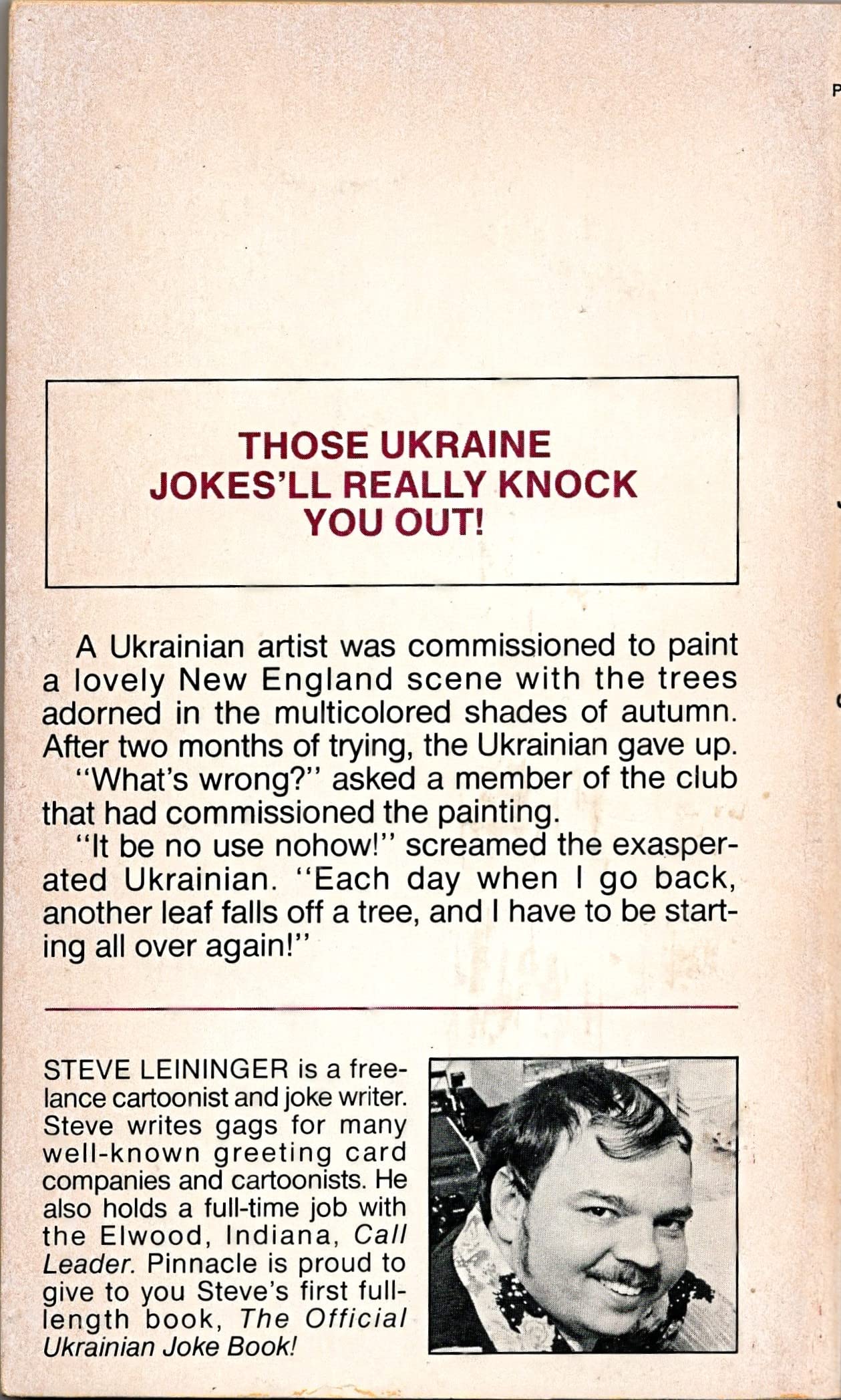 The Official Ukrainian Joke Book,Used