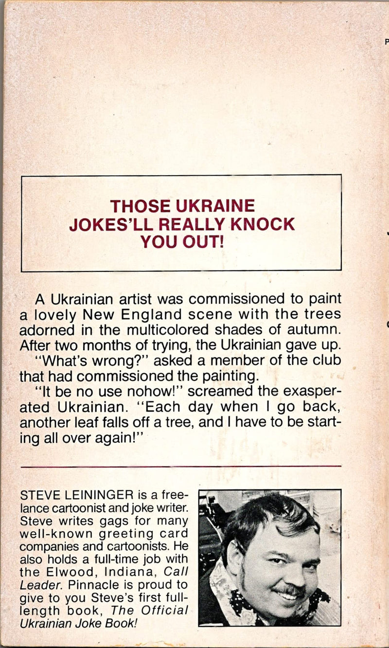 The Official Ukrainian Joke Book,Used