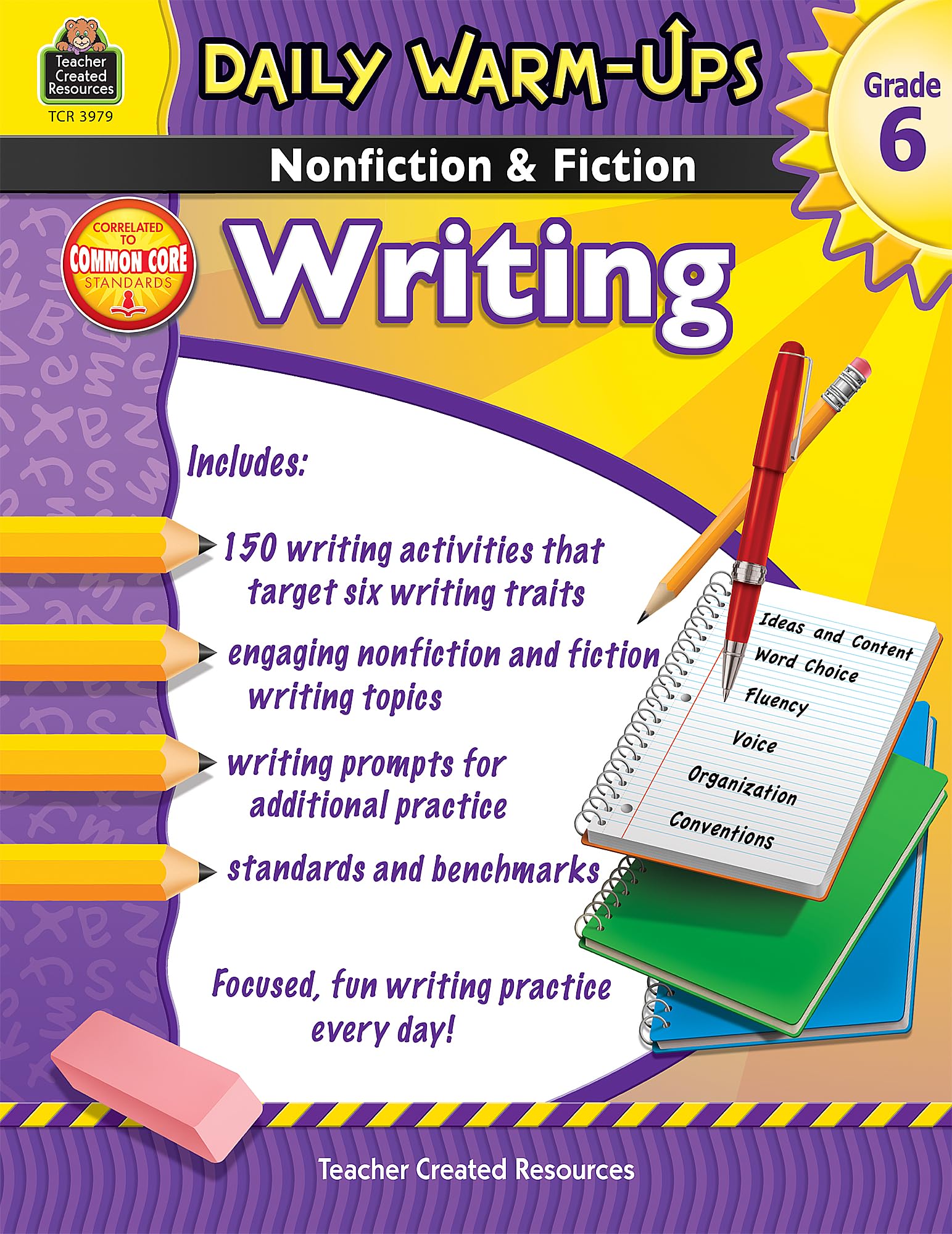 Daily WarmUps: Nonfiction & Fiction Writing Grd 6: Nonfiction & Fiction Writing Grd 6,Used