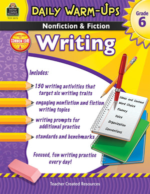 Daily WarmUps: Nonfiction & Fiction Writing Grd 6: Nonfiction & Fiction Writing Grd 6,Used