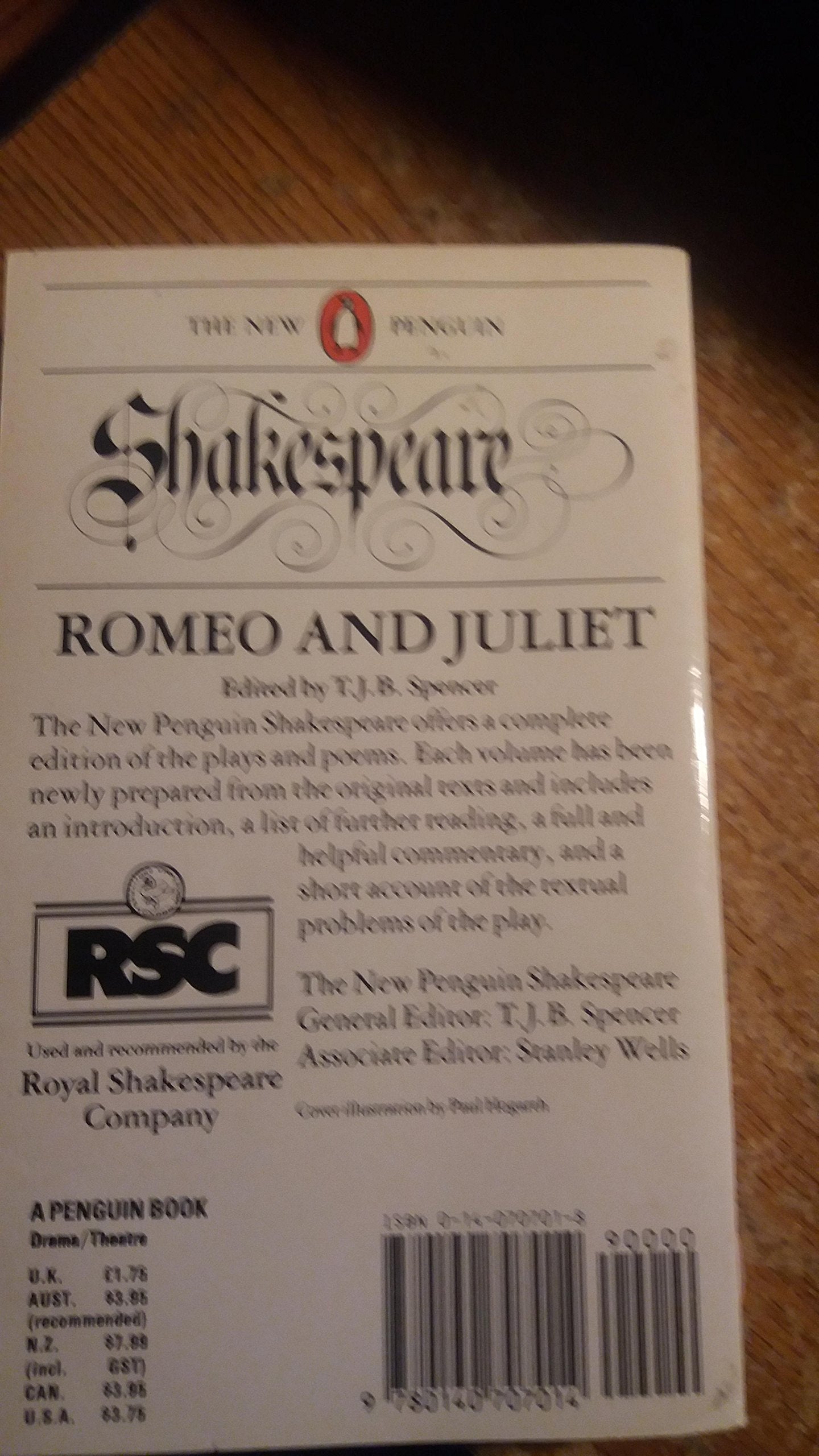Romeo and Juliet (The New Penguin Shakespeare),Used