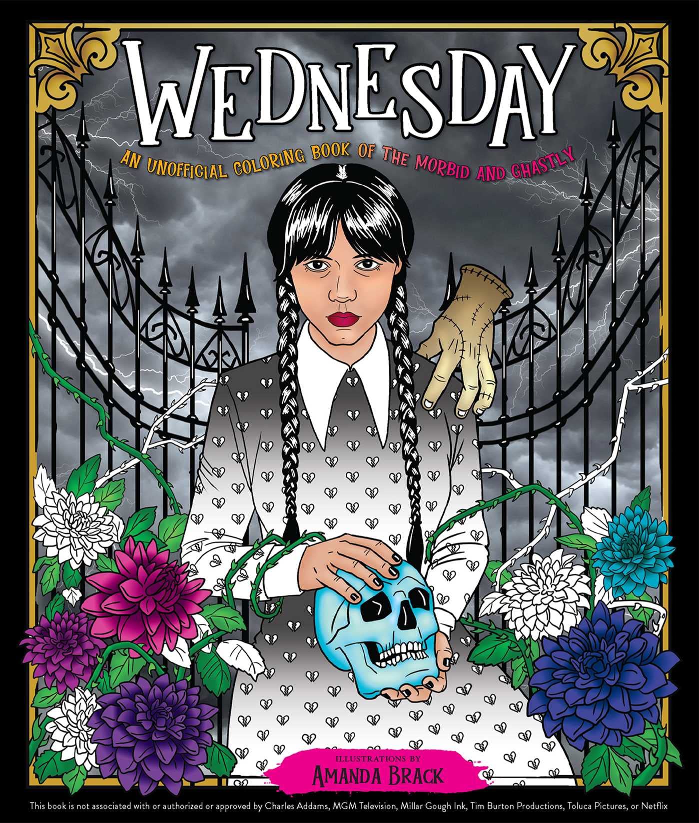 Wednesday: An Unofficial Coloring Book Of The Morbid And Ghastly (Unofficial Wednesday Books),Used