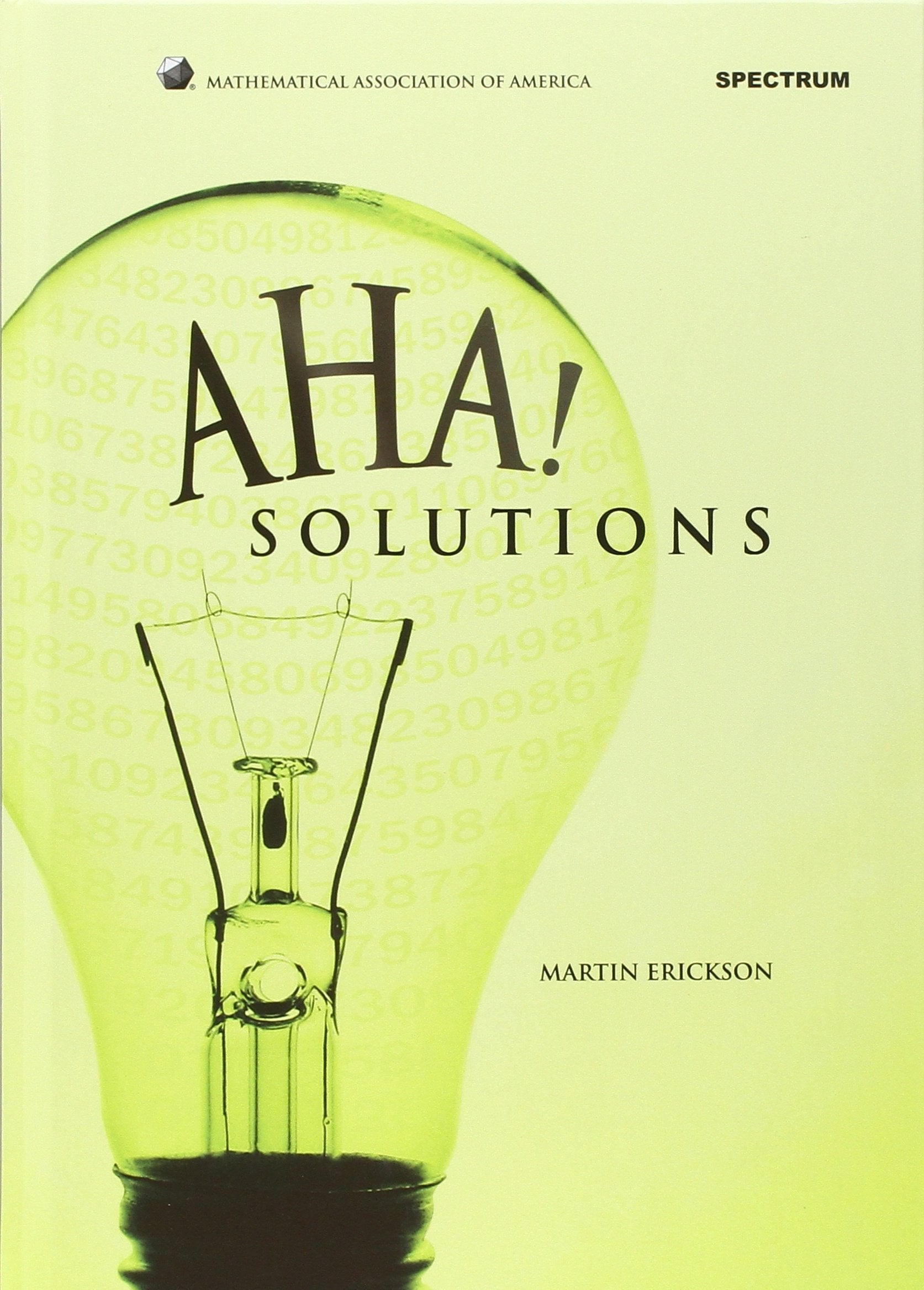 Aha! Solutions (Maa Problem Book Series),Used