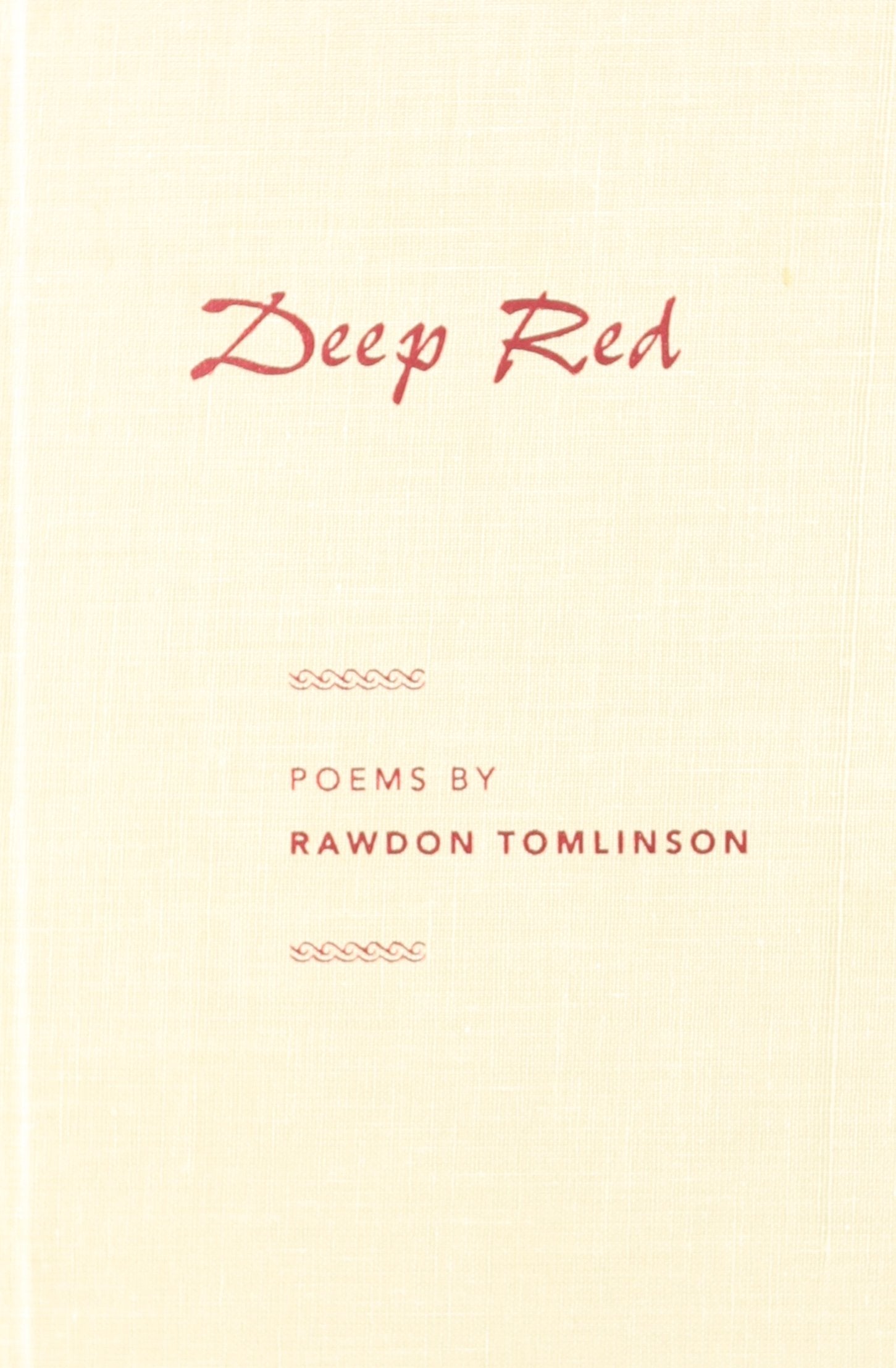 Deep Red (Contemporary Poetry Series),Used