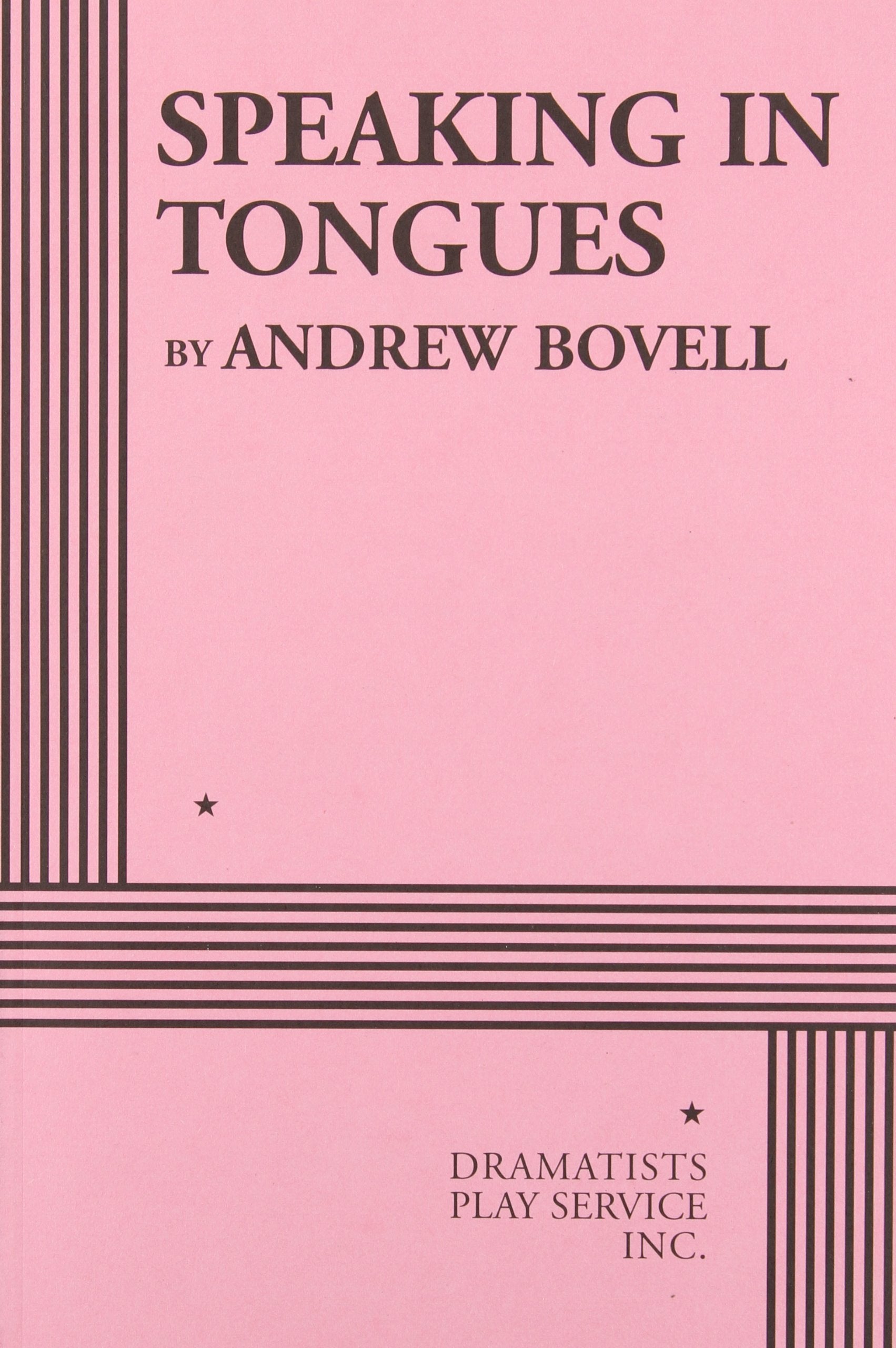 Speaking in Tongues (Acting Edition for Theater Productions),Used