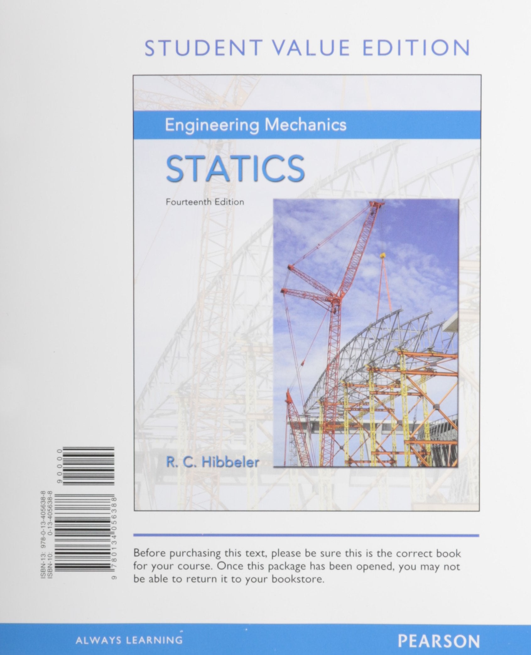 Engineering Mechanics: Statics, Student Value Edition,Used
