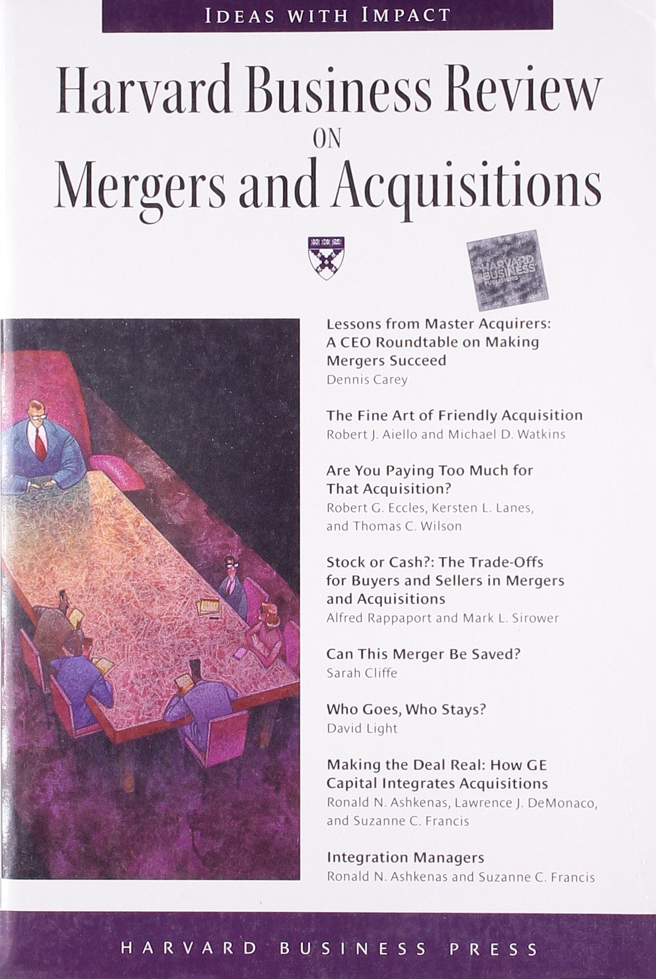 Harvard Business Review on Mergers & Acquisitions,Used