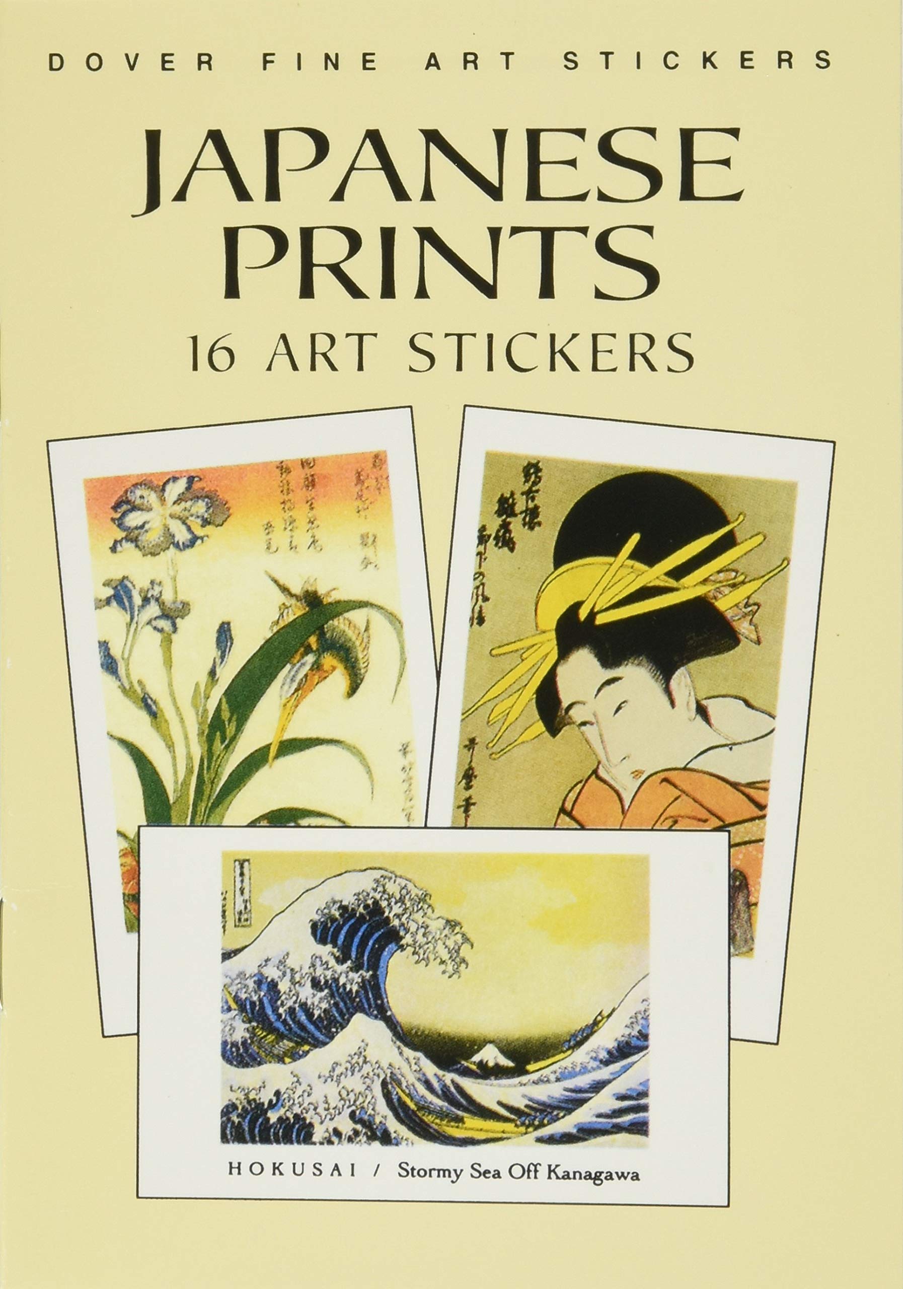Japanese Prints: 16 Art Stickers (Dover Art Stickers)-new