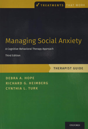 Managing Social Anxiety, Therapist Guide (Treatments That Work),Used