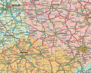 Europe Road map with Distoguide and 