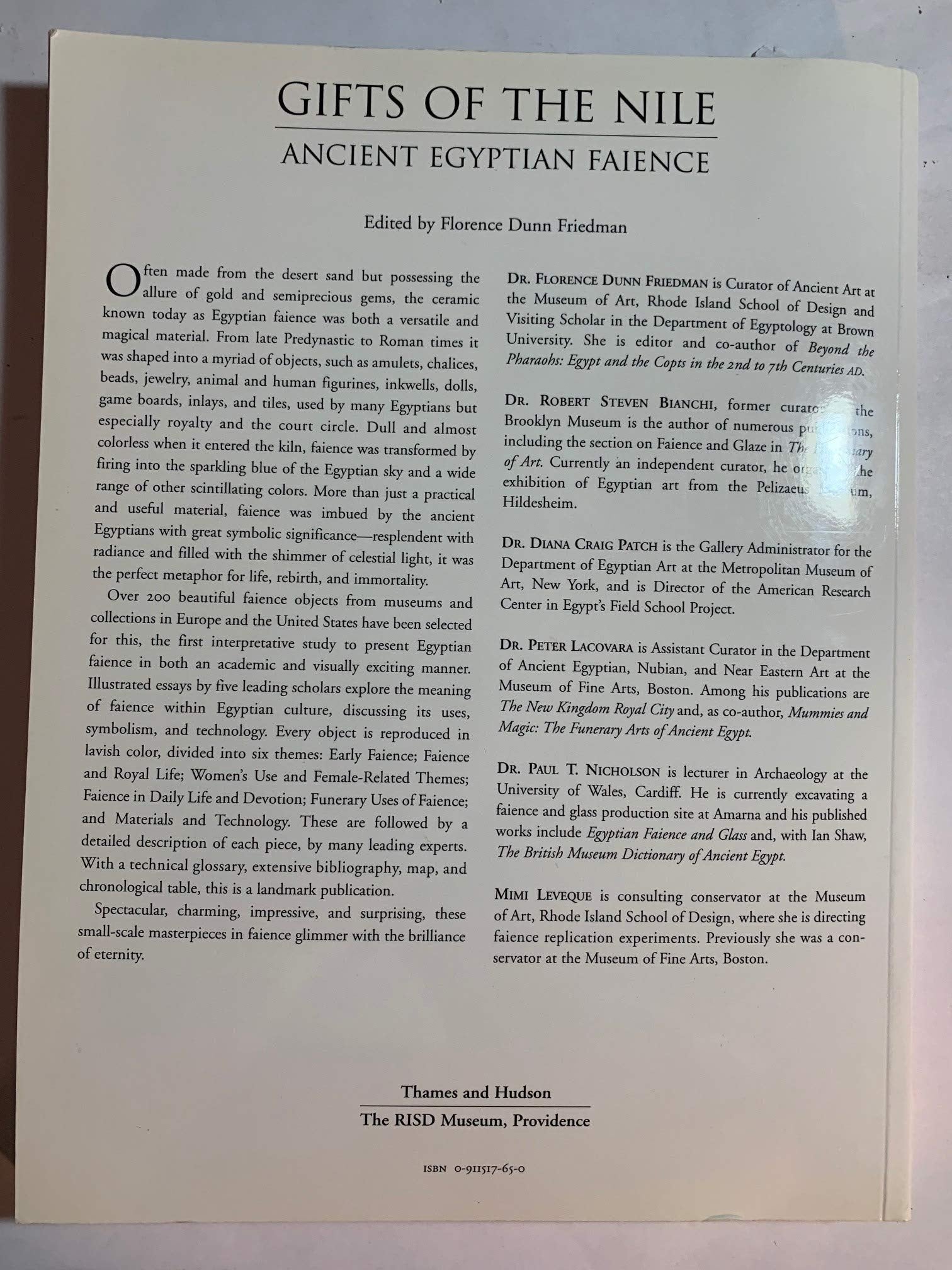 Gifts of the Nile: Ancient Egyptian Faience,Used