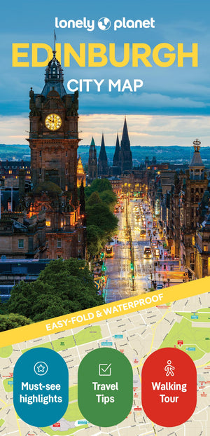 Lonely Planet Edinburgh City Map: Durable, Waterproof, EasyFold Planning Map with Attractions & Walking Tours
