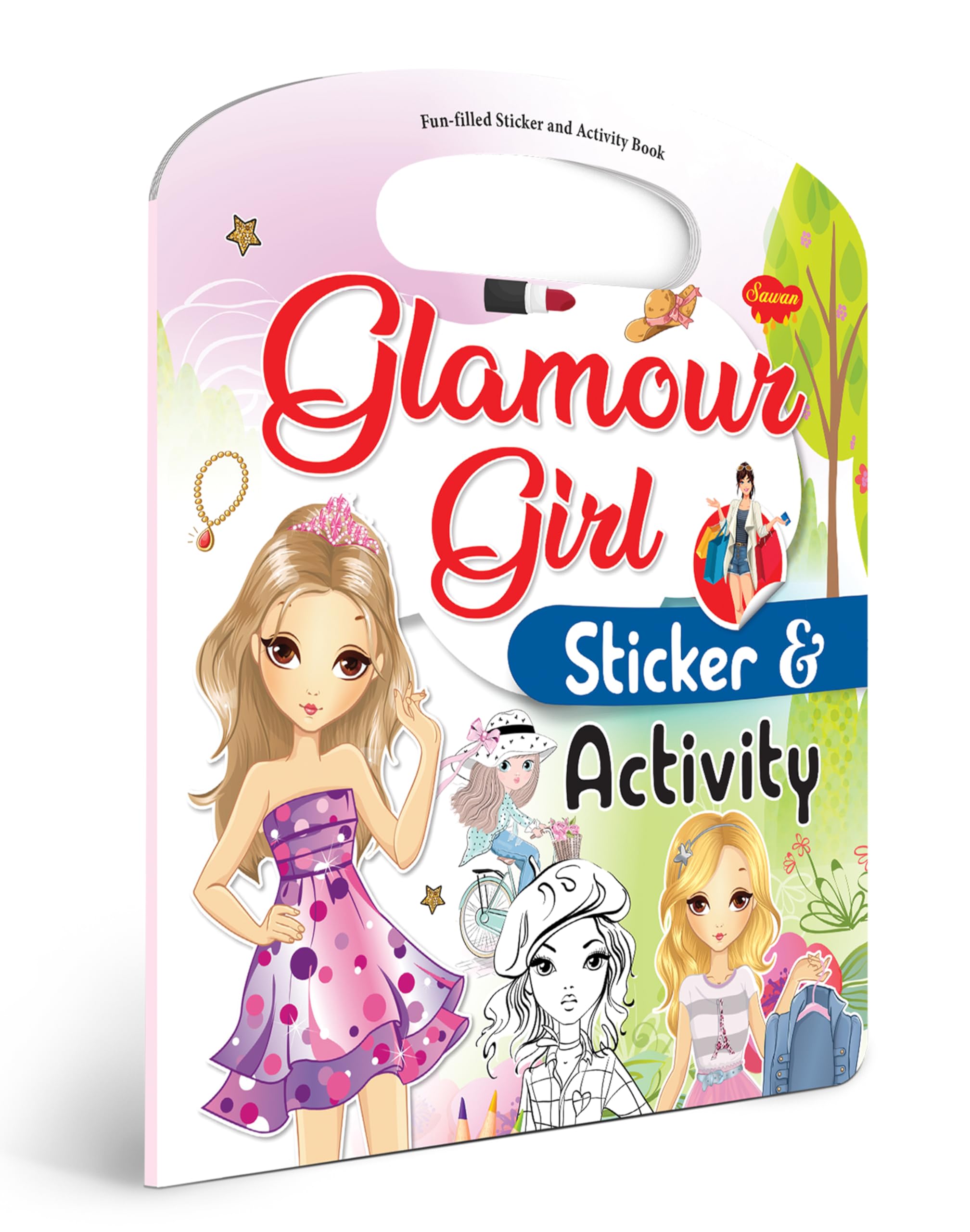 Glamour Girl Sticker And Activity Book : Early Learning Sticker Activity Book, Fun Educational Book, Sticker Book For Early Learners