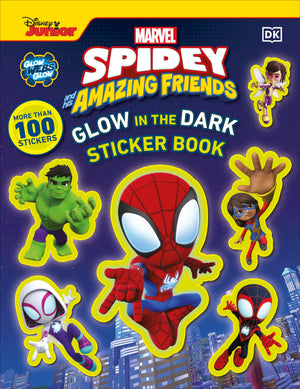 Marvel Spidey And His Amazing Friends Glow In The Dark Sticker Book: With More Than 100 Stickers (Disney Junior: Marvel Spidey A,New