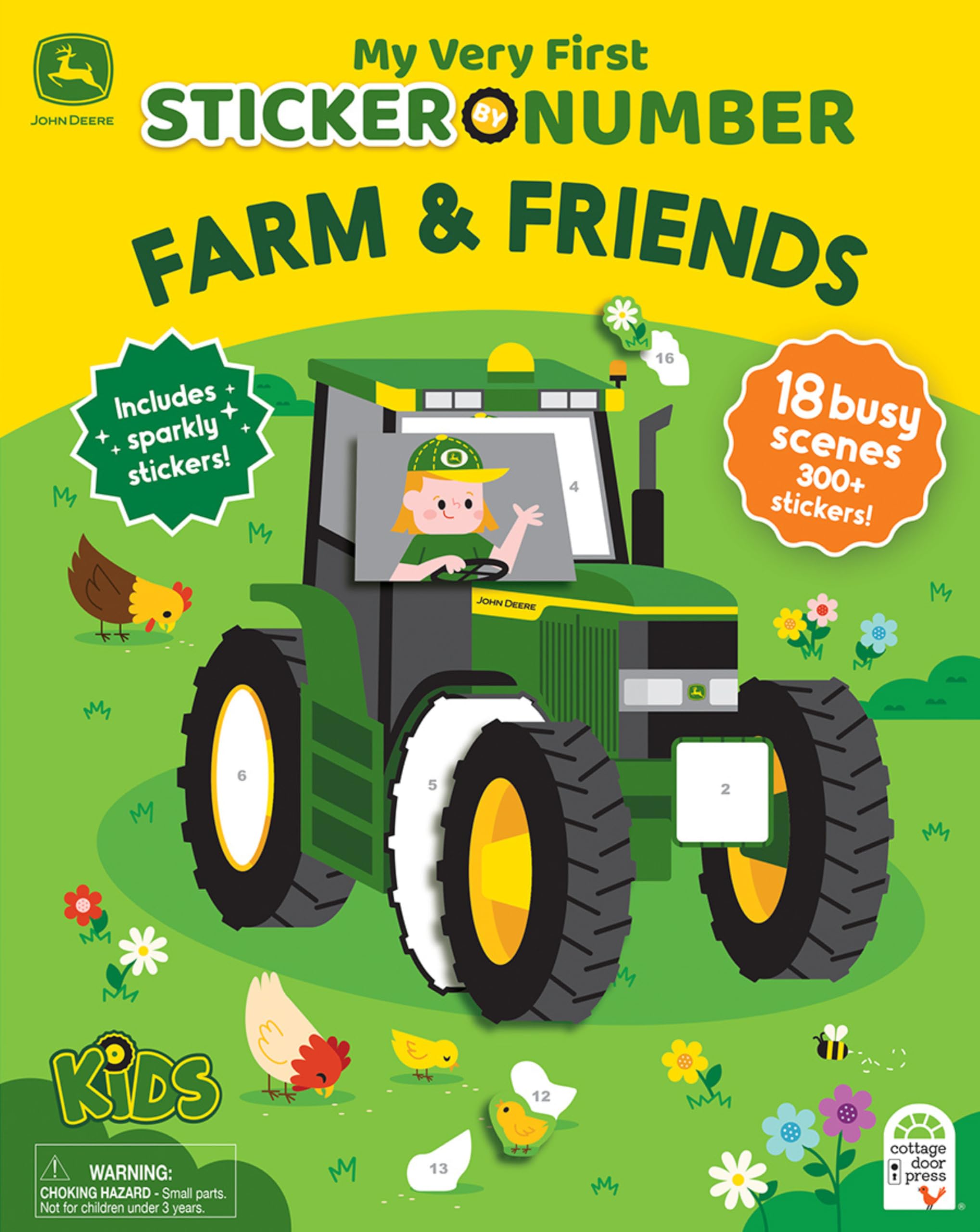 My Very First Sticker By Number: John Deere Kids Farm & Friends