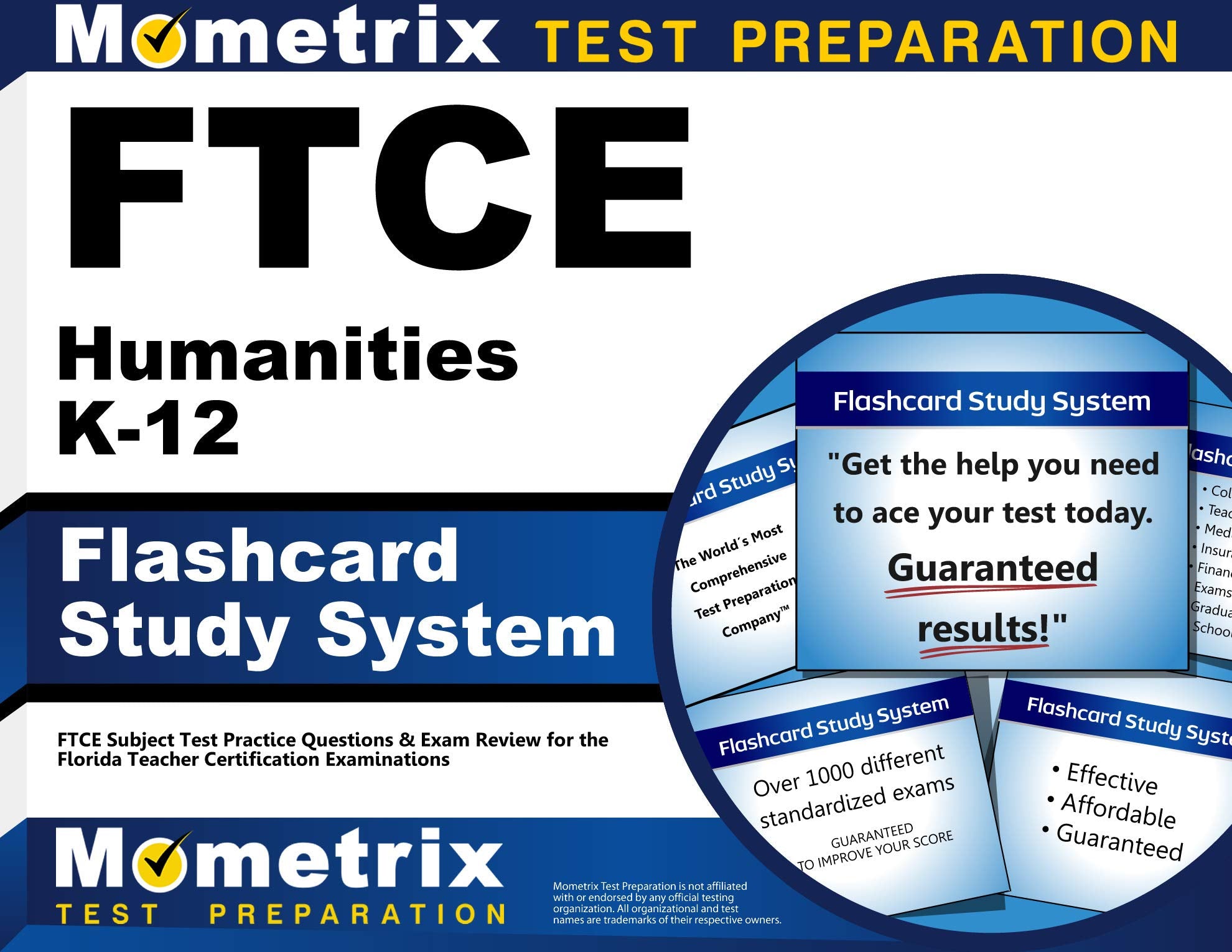 Ftce Humanities K12 Flashcard Study System: Ftce Test Practice Questions & Exam Review For The Florida Teacher Certification Ex,Used
