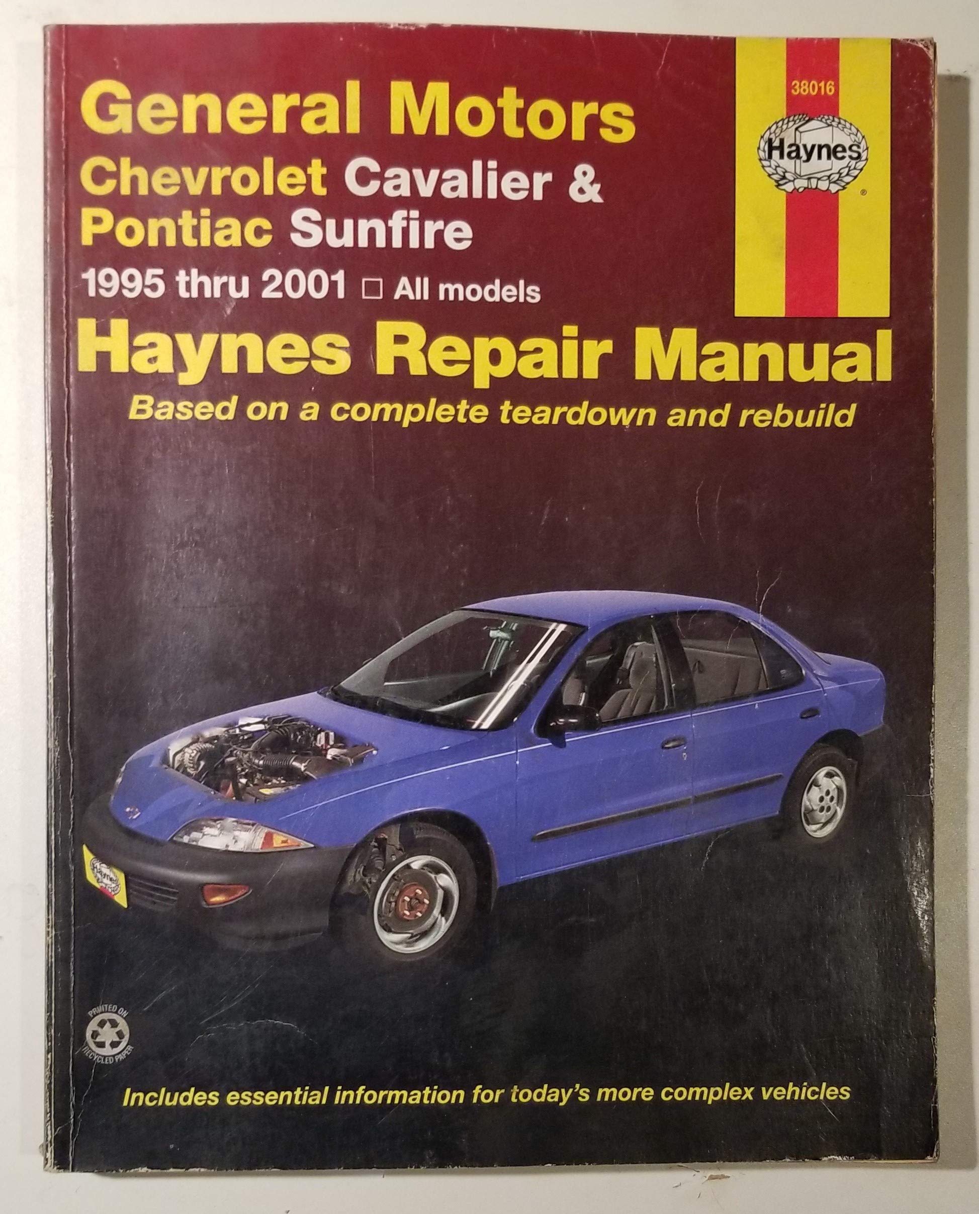 Haynes General Motors Chevrolet Cavalier & Pontiac Sunfire 19952001 (Hayne's Automotive Repair Manual),Used
