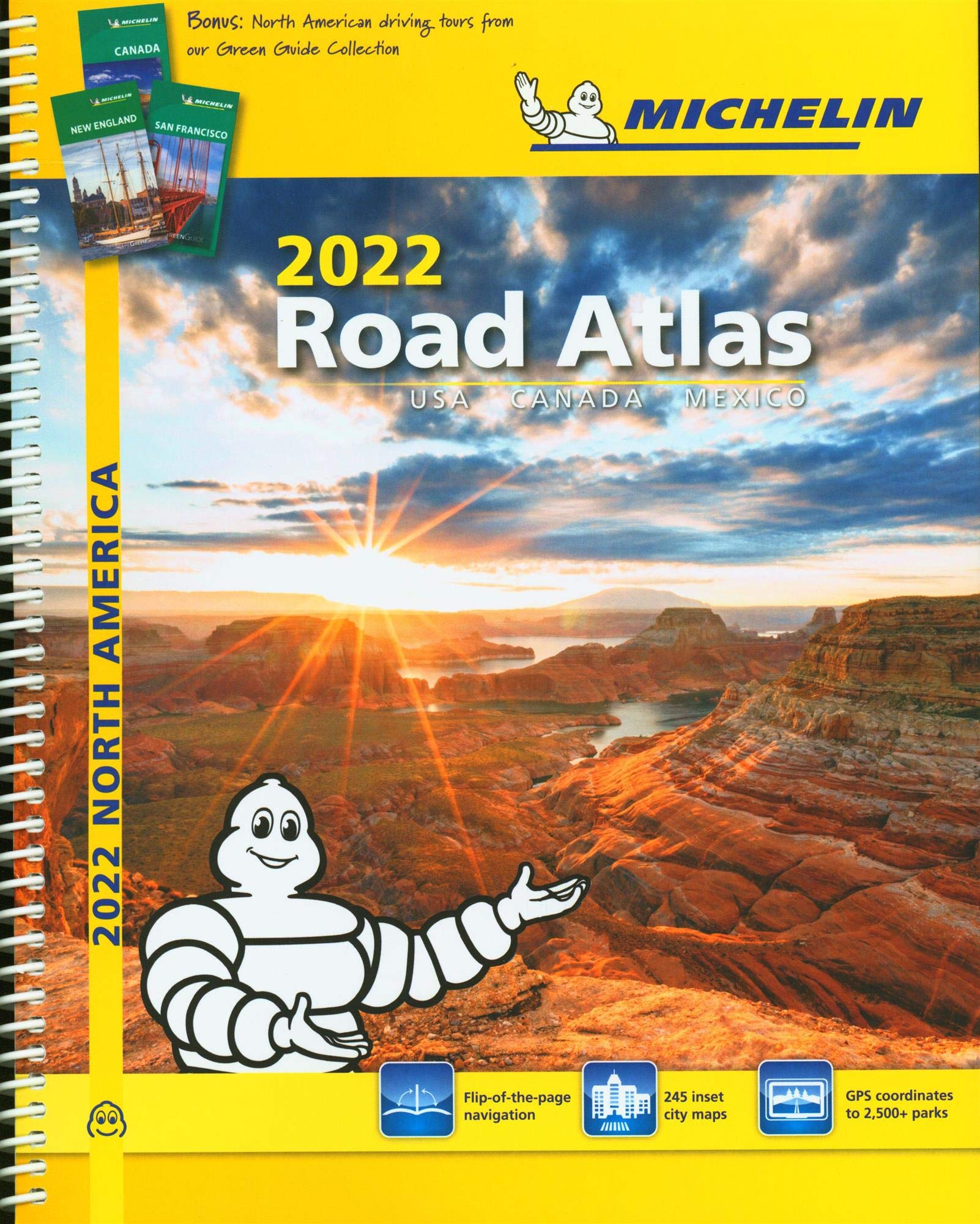 Michelin North America Road Atlas 2022 Usa  Canada  Mexico (Michelin Road Atlas)