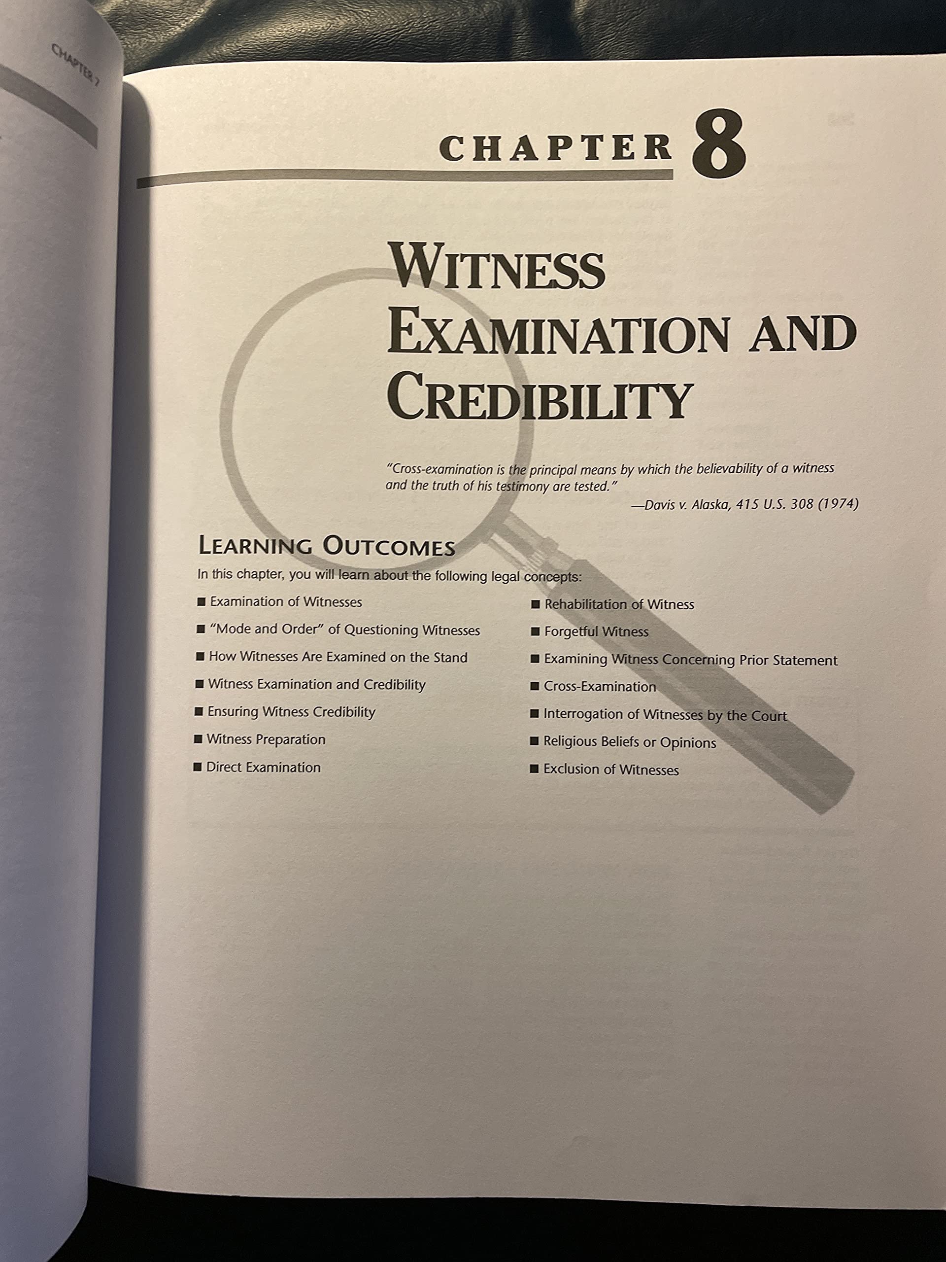 Laws of Evidence,Used