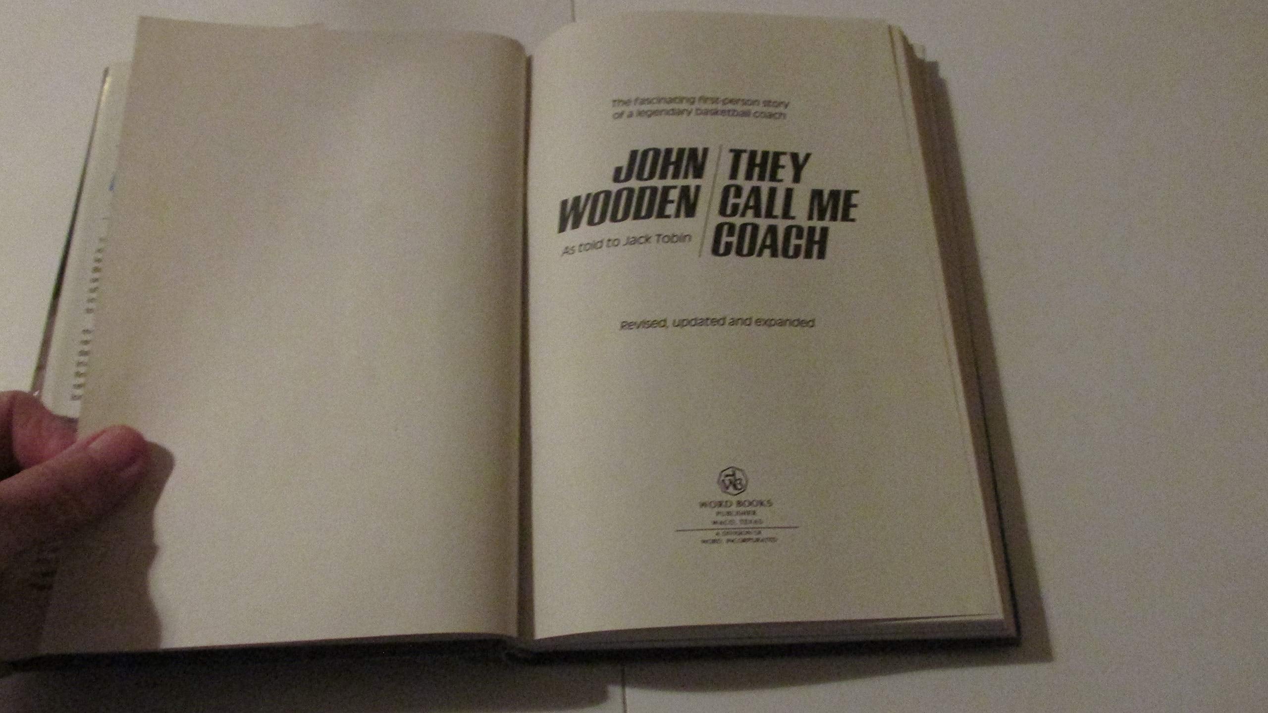 John Wooden They Call Me Coach,Used