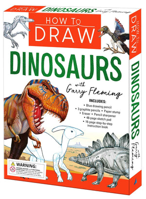 How To Draw Dinosaurs: Book & Kit