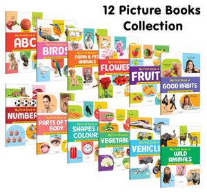 Essential Book Of All In One : My First Picture Book Collection For Early Learning Educational Picture Books For Toddlers Collection With 12 Topics, Return Gifts For Kids