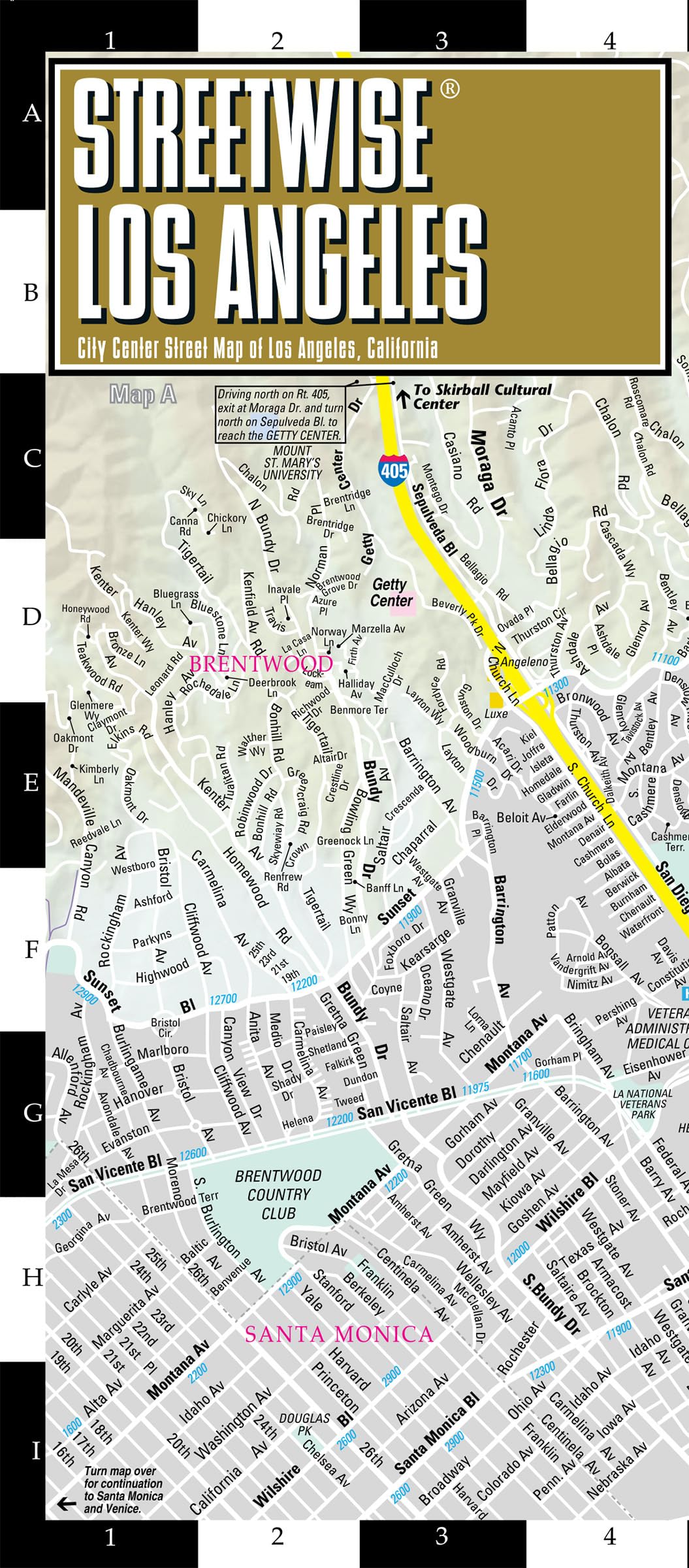Streetwise Los Angeles Map  Laminated City Center Street Map of Los Angeles, California (Michelin Streetwise Maps),Used