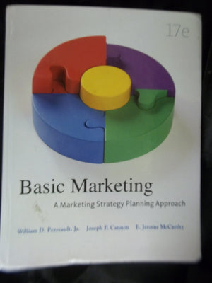 Basic Marketing: A Marketing Strategy Planning Approach, 17Th Edition,Used