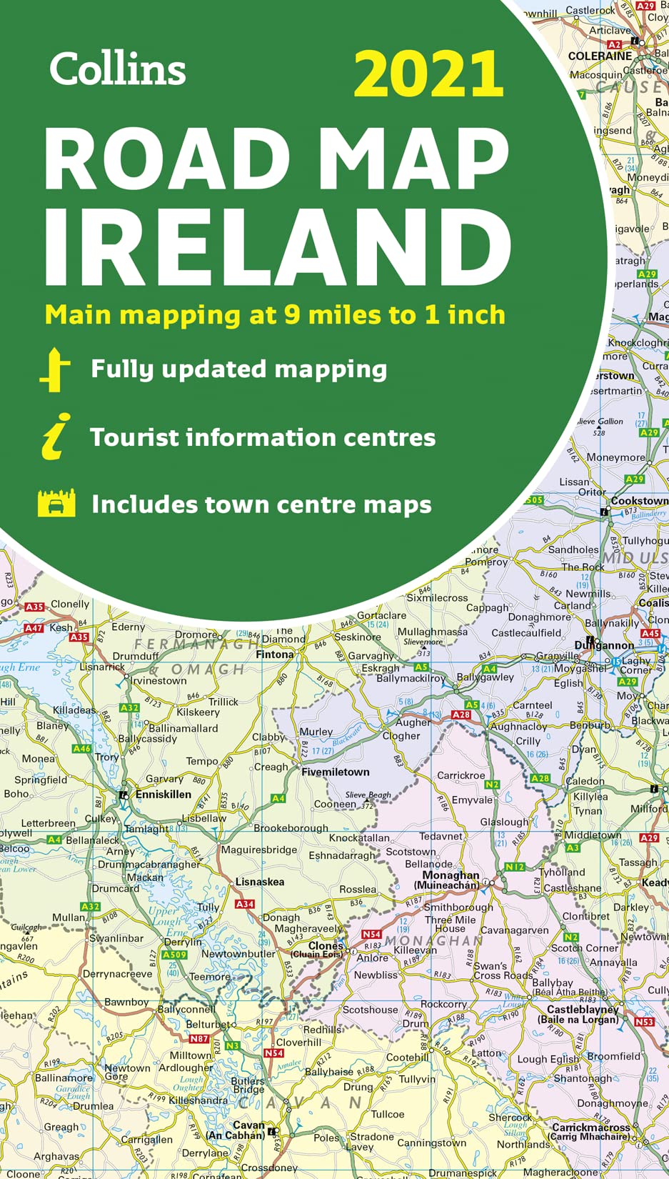 2021 Collins Road Map Ireland,New