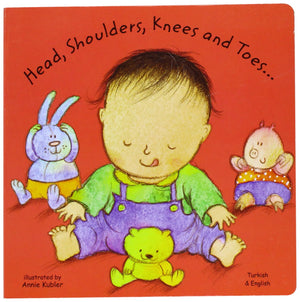 Head, Shoulders, Knees and Toes in Turkish and 'English (Board Books) (English and Turkish Edition),Used